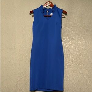 Elegant Blue Sleeveless Dress Calvin Klein